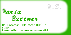 maria buttner business card